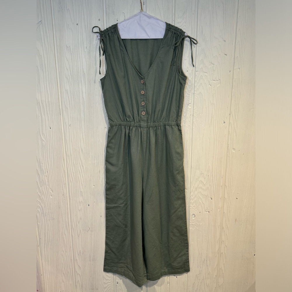 A.N.A Olive Green Wide Leg Jumpsuit, Size M